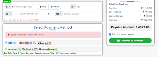 Final Step: Proceed to Payment