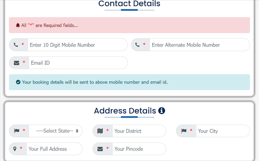 Passenger & Contact Details