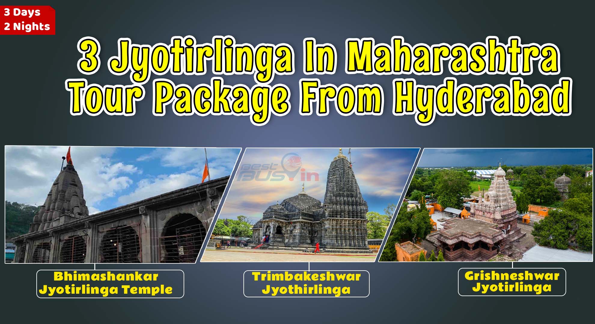 3 Jyotirlinga In Maharashtra Tour Package From Hyderabad