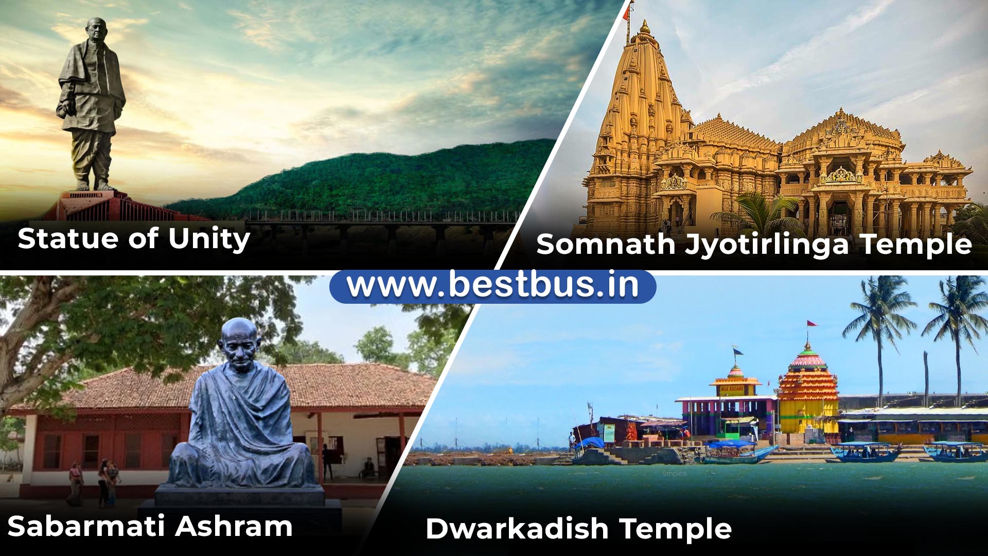 Bhavya Gujarat Tour Package With Dwarka Somnath Ahmedabad Statue Of Unity From Tirupati Via Vijayawada Khammam Hyderabad VISIT PLACE 1