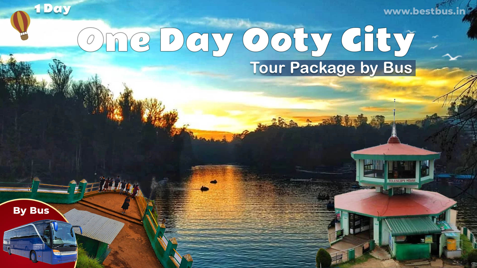 One Day Ooty City Tour Package By Bus