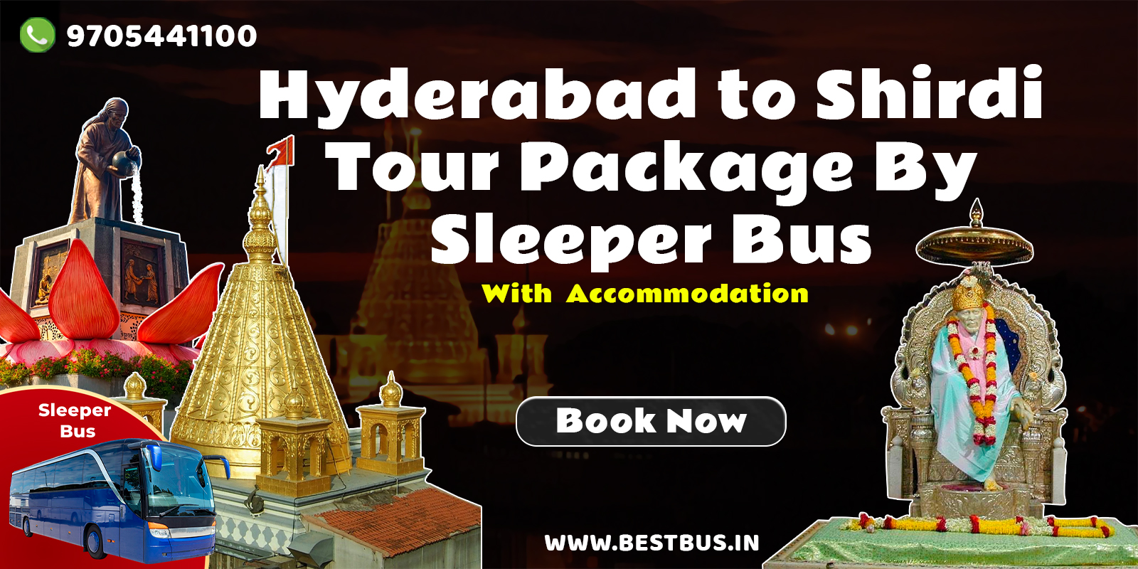 Hyderabad to Shirdi Tour Package Mobile