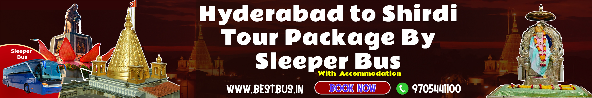 Hyderabad to Shirdi Tour Package
