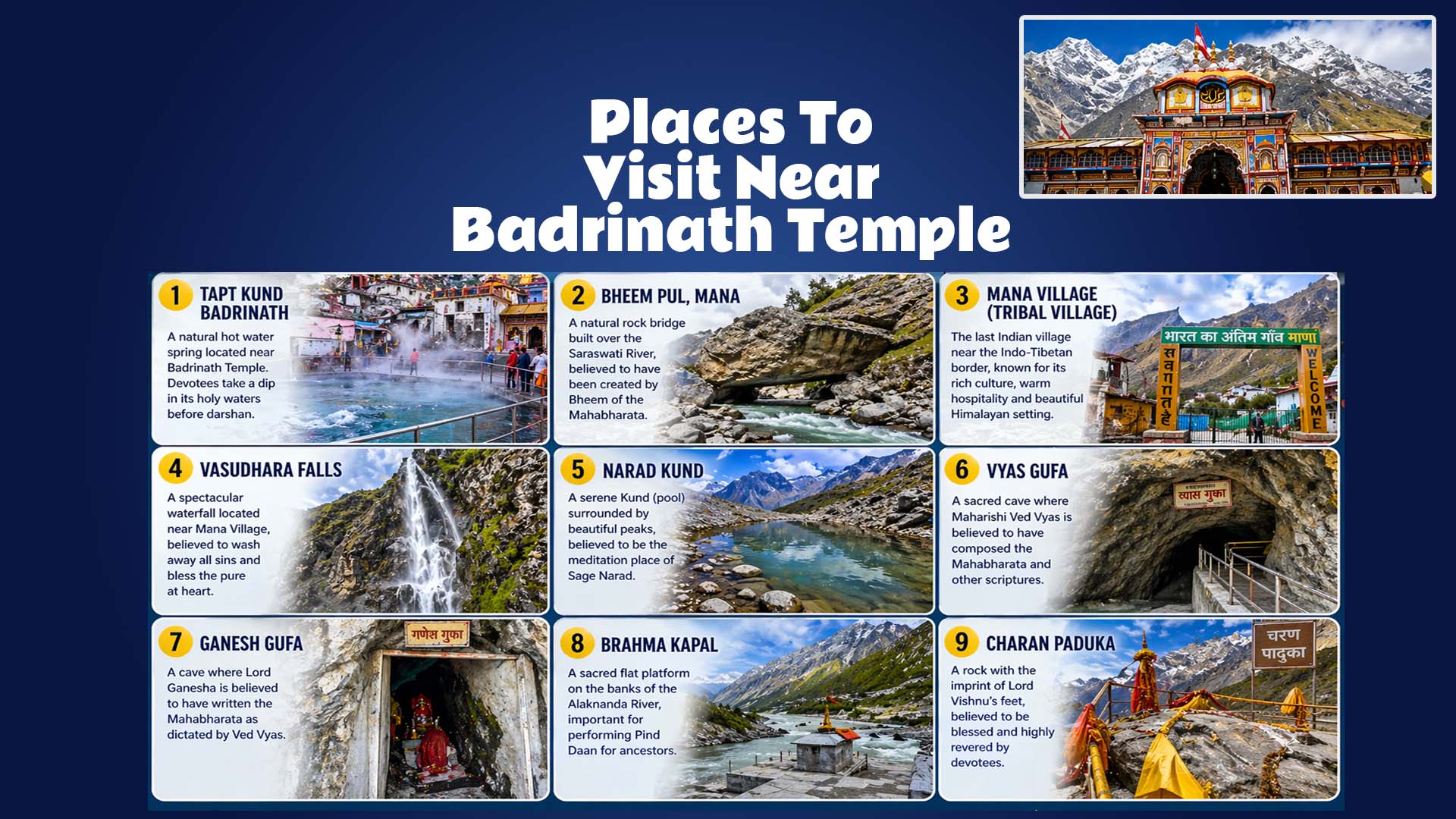 Places To Visit Near Badrinath Temple