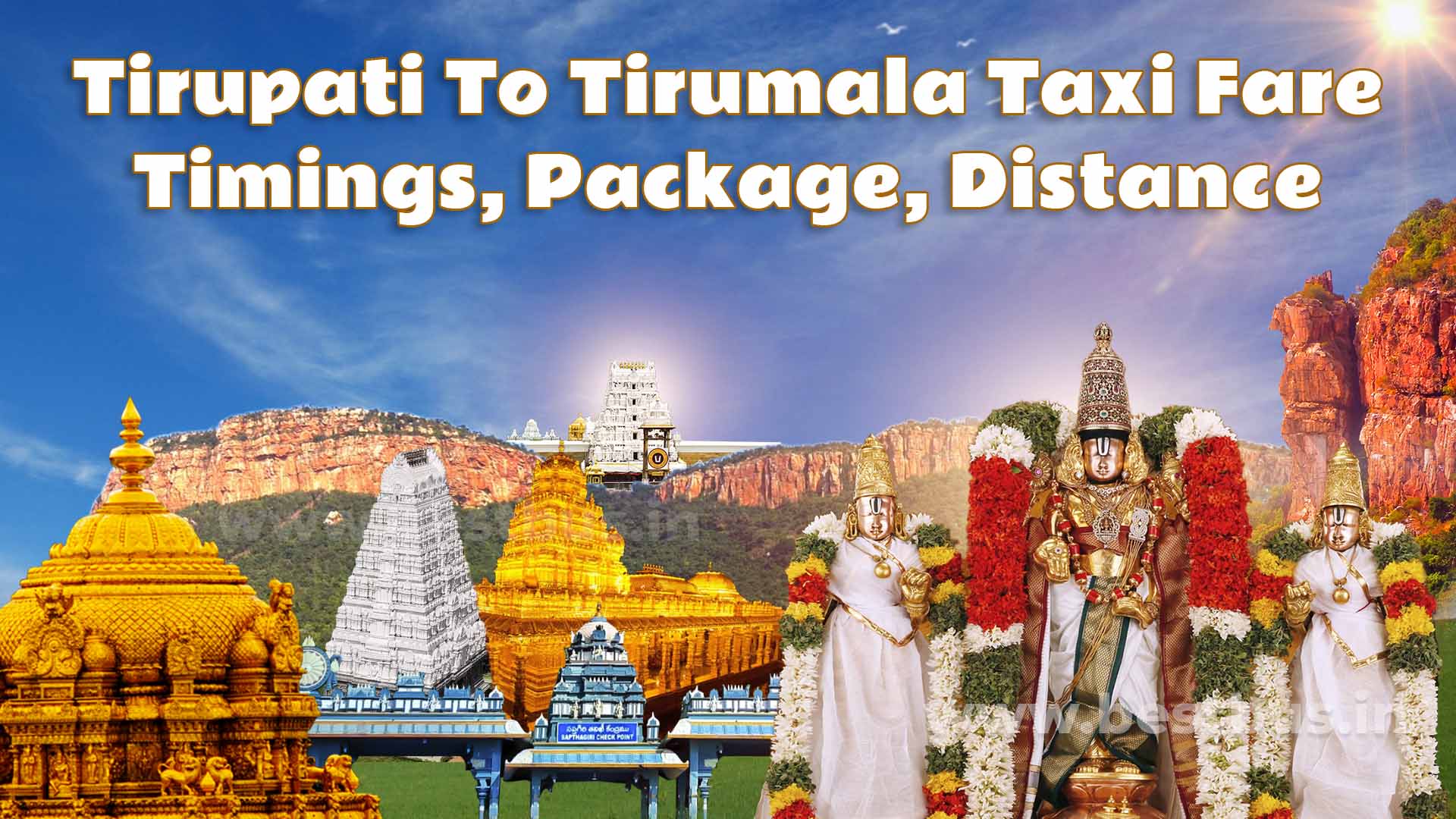 Tirupati To Tirumala Taxi Fare, Timings, Package, Distance