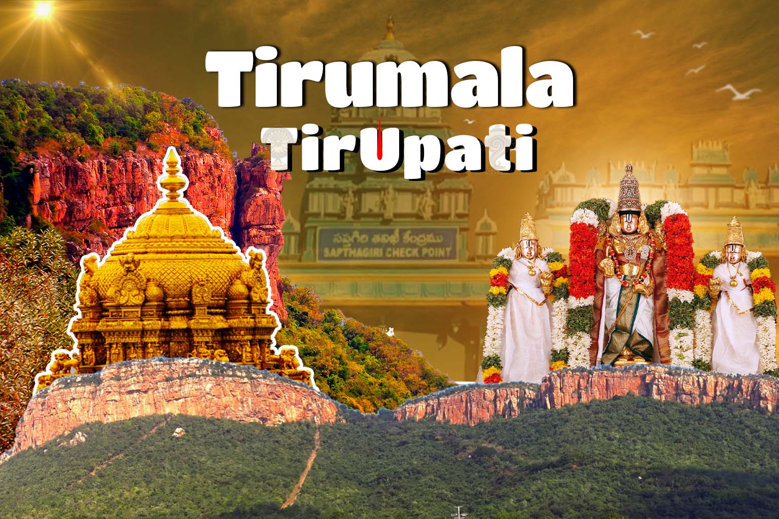 Tirupati-Tirumala Balaji Darshan-Srikalahasti Tour Package from Mysore via Bangalore