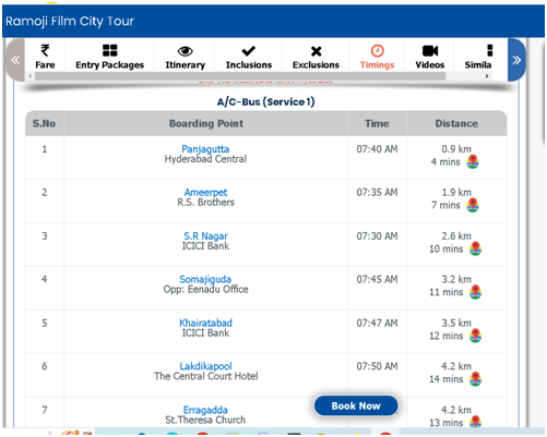 Step 3 Find the list of nearby boarding points - How to know nearest boarding point