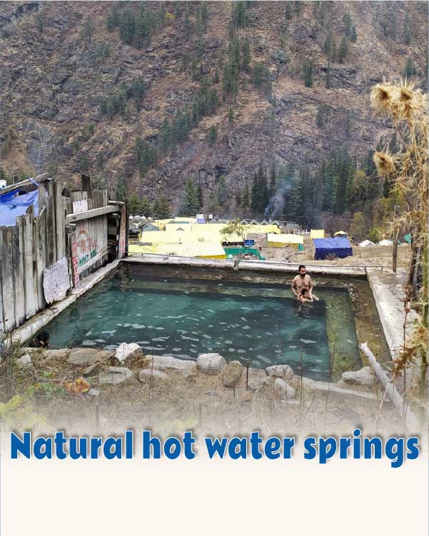 Natural hot water springs