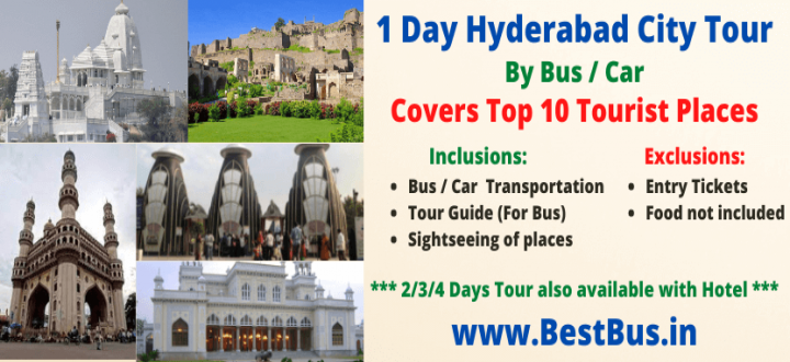 Hyderabad City Tour by Bus