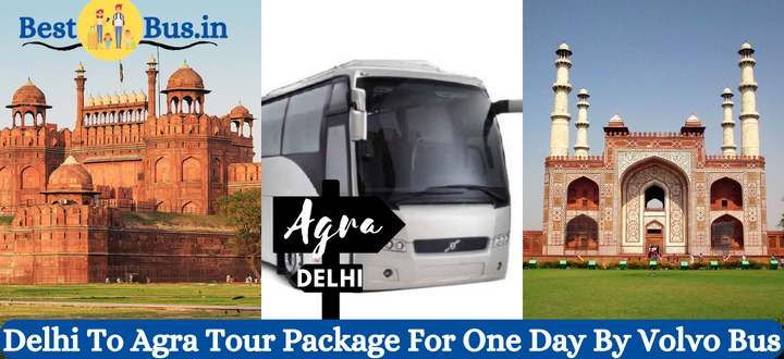 delhi to agra tour package one day by volvo bus