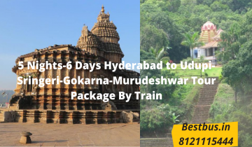  5 Nights-6 Days Hyderabad to Udupi-Sringeri-Gokarna-Murudeshwar Tour Package By Train