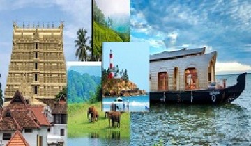  4 Nights-5 Days Exotic Kerala with Houseboat Stay from Trivandrum