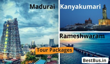  Bangalore to Madurai Rameshwaram Kanyakumari Tour Package