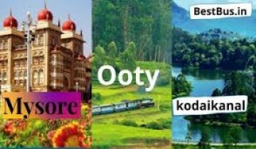  Mysore To Mysore-Ooty-Coonoor-Kodaikanal 4 Nights-5 Days Tour Package by Car