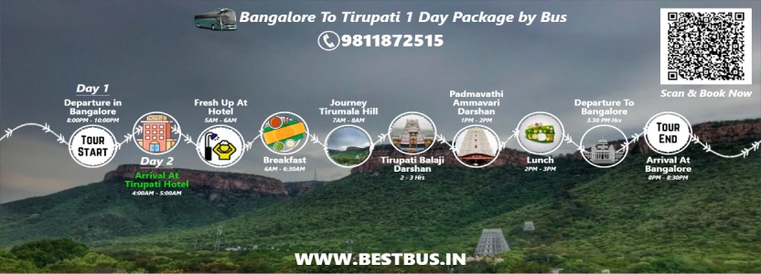 Bangalore To tirupati tour package by bus