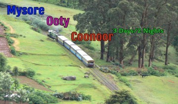 Mysore To Mysore-Ooty-Coonoor 2 Nights-3 Days Tour Package by Bus