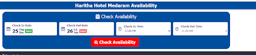 Step 2 - Choose Date & Check Availability