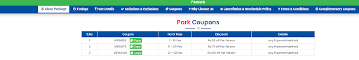 Step 3 - Choose correct Coupon Code