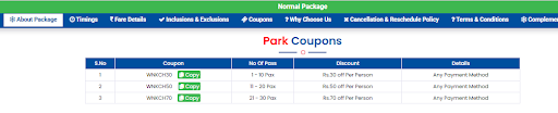 Step 3 - Choose relevant Kochi Coupon Code
