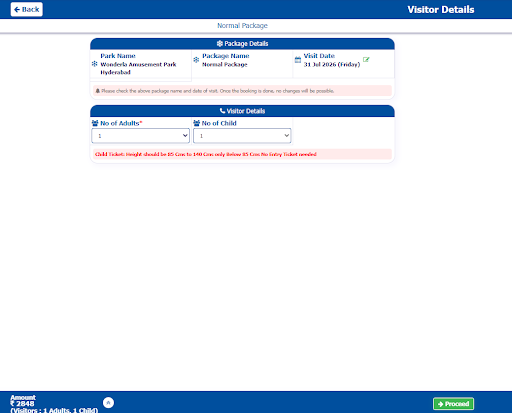 Step 6 - Enter visitor details