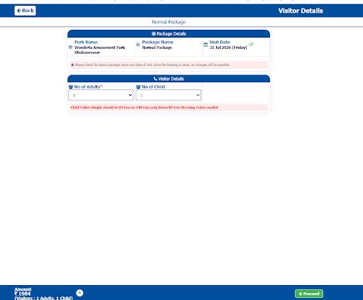 Step 6 - Select number of passengers
