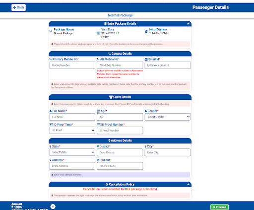 Step 7 - Enter Contact & Address Details