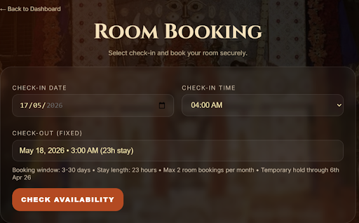 step5 - chosse the checkin and checkout